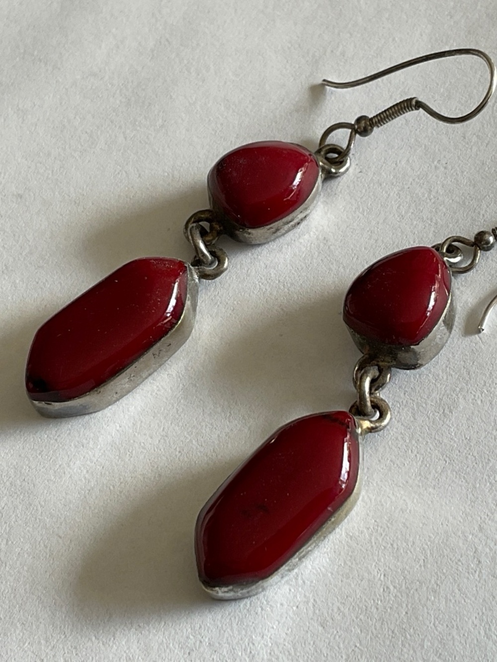 Mexico silver long earrings - Picture 3 of 8